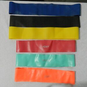 Reebok RBX 6-piece set of graduated set of multicolor stretch exercise bands